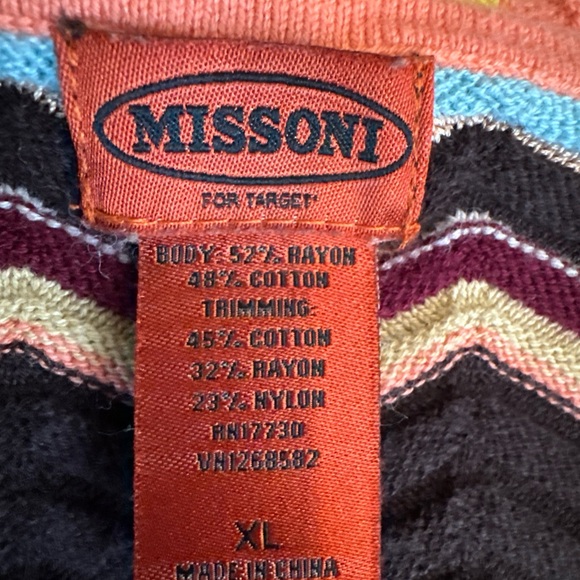 Missoni Multicolor Chevron Cardigan, xl - Picture 5 of 8